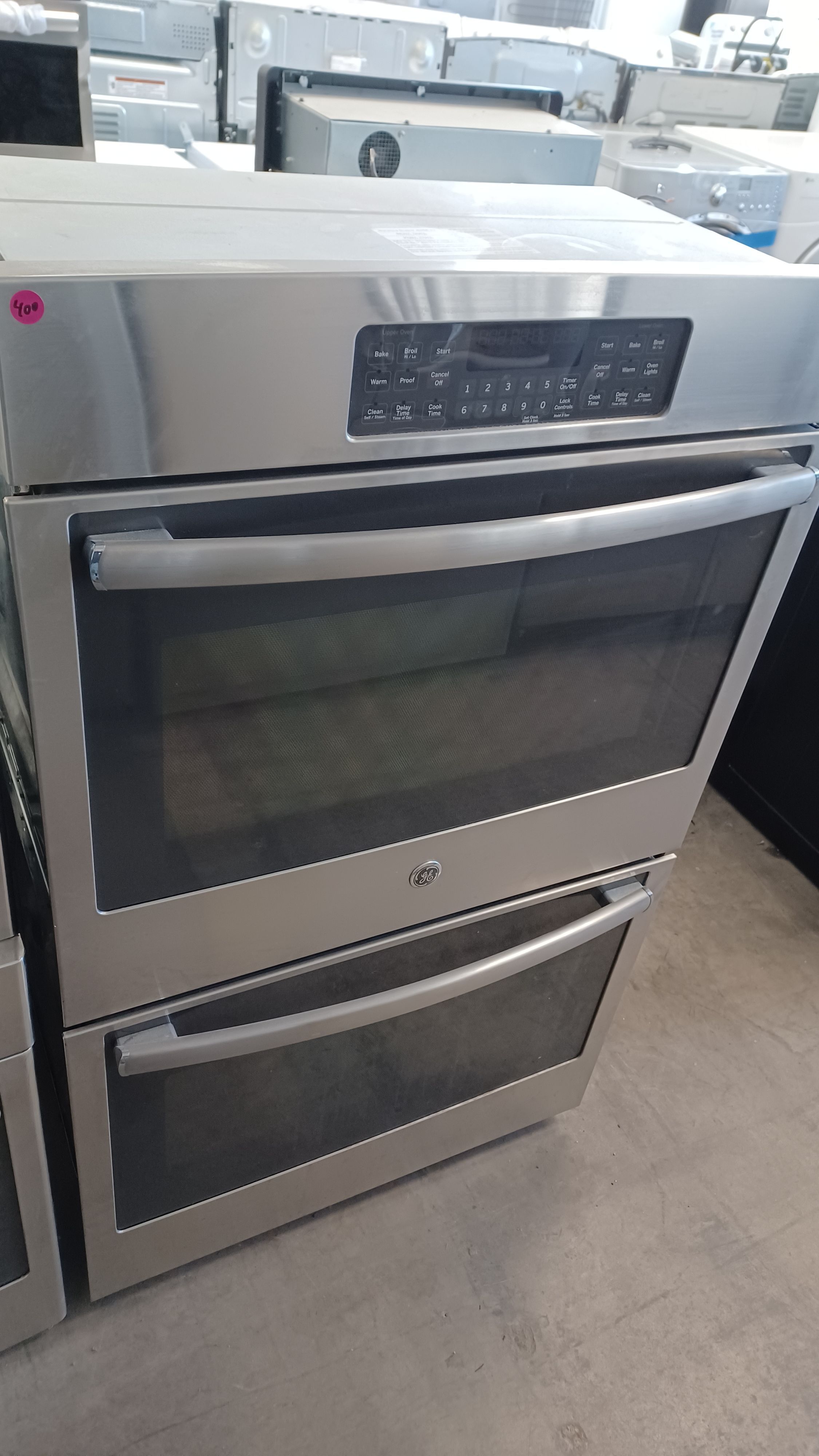 GE profile stainless steel double wall oven