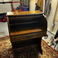Vintage Rolltop Desk/Hutch