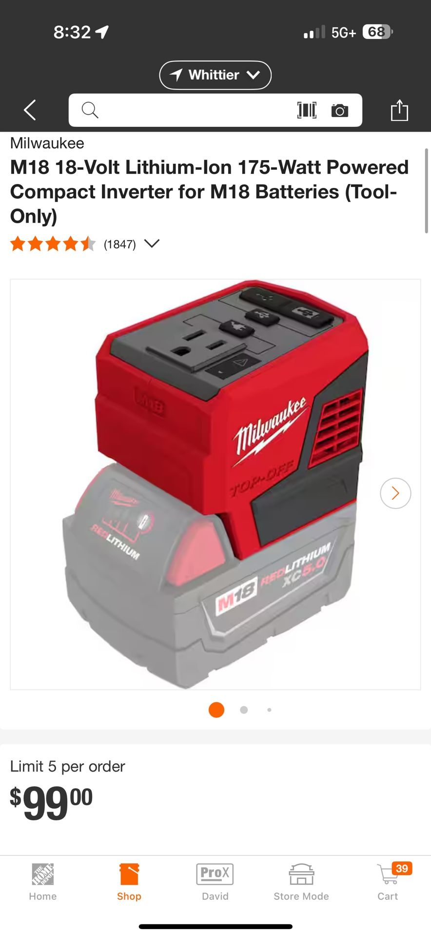 Milwaukee Portable Charger