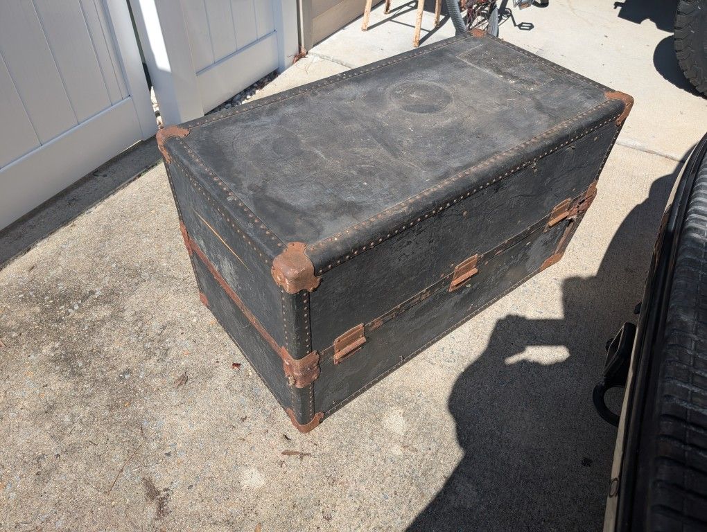 1920's Antique Wardrobe Trunk
