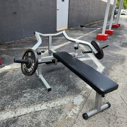 Like New Home Gym Pro Chest Press Machine with 2 x 35s