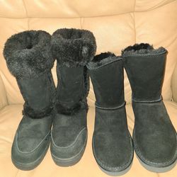 $10.00 for Both Size 6 Black Boots Excellent Condition. 