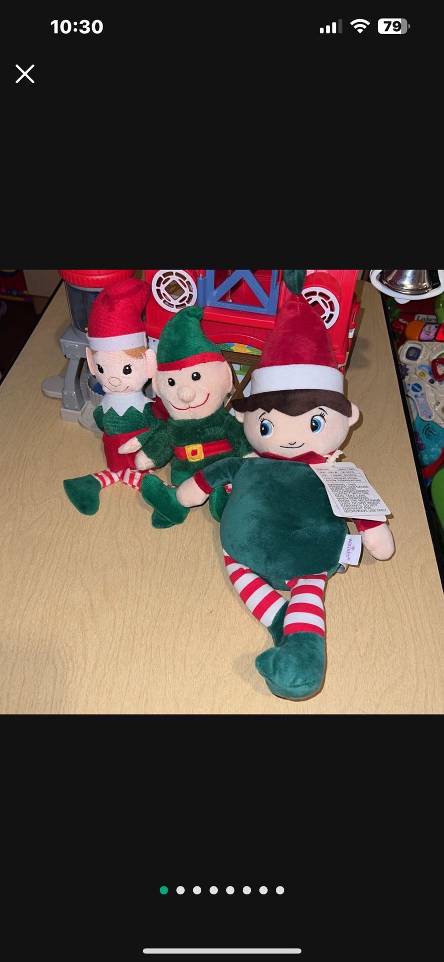 3 Elf’s One Is Warm Me In The Microwave Very Cute