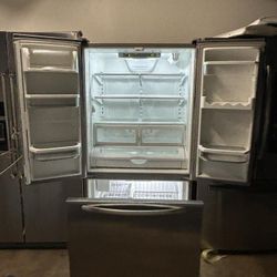 Stainless Steel Kitchen Aid Refrigerator 