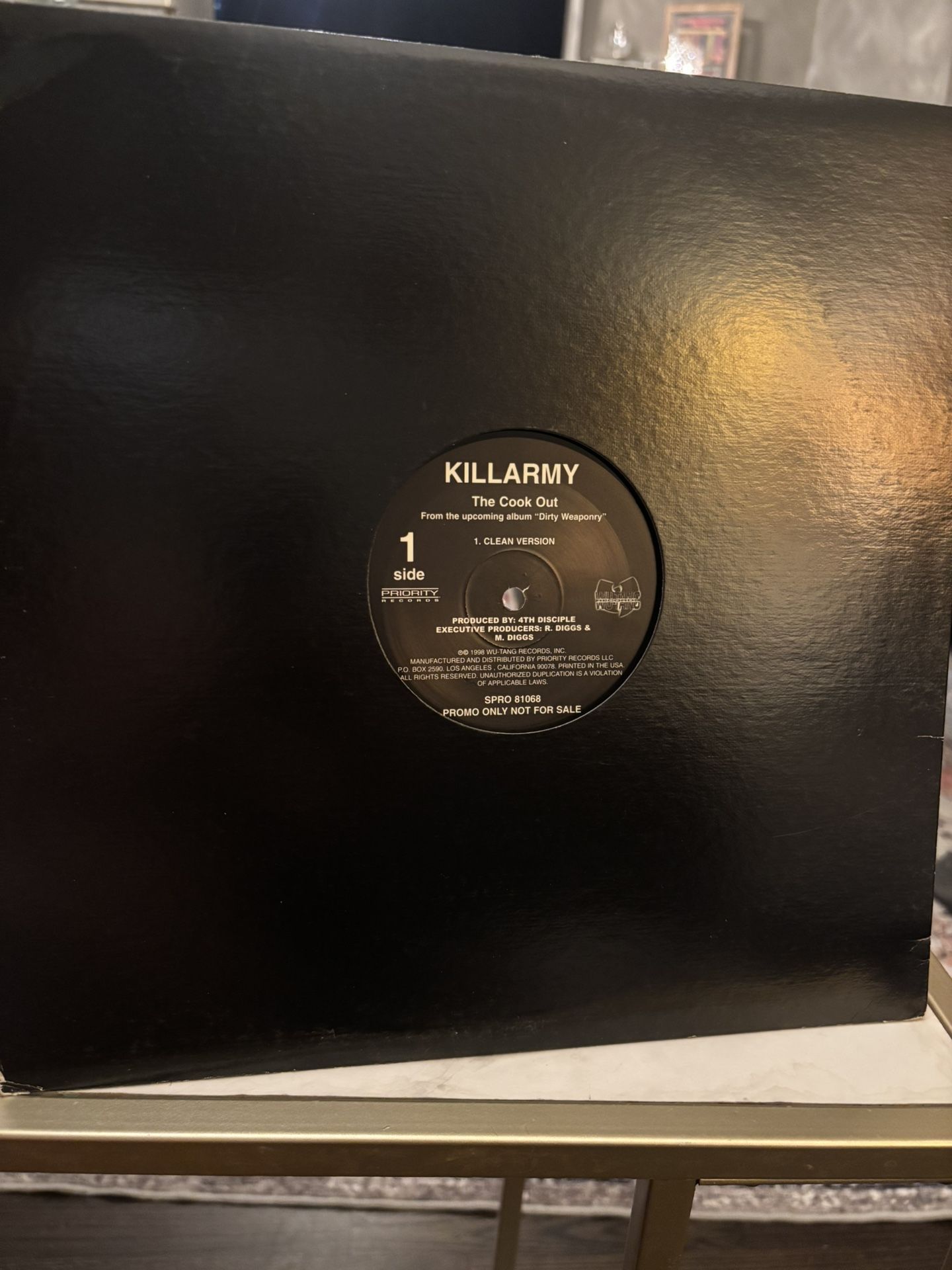 🔥KILLARMY - THE COOK OUT b/w SHOOT OUT (12") 1998!!! RARE!!! WU-TANG CLAN!!!