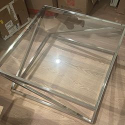 Chrome & Glass Coffee Table