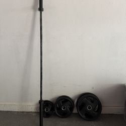 Olympic Bar And Weights For Sale!!!