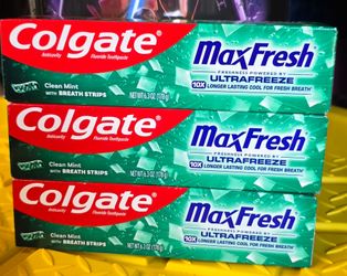 (3) Colgate Maxfresh Toothpaste, 6.3 oz each