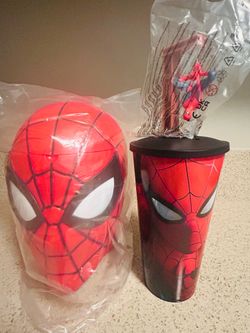 Spider-Man Brand New Day Popcorn Bucket head &  Bottle