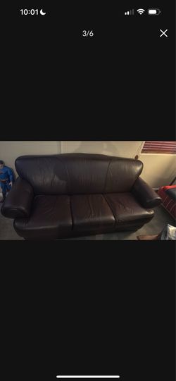 Couch & Chair (Leather)