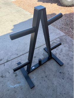 Weight Plate Storage Rack Stand 2inch steel rated for 300lbs