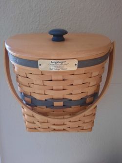 Longaberger Basket with Lid!