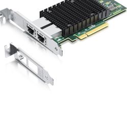 10Gtek 10Gb Dual RJ45 Port Network Card with X540 Controller, PCIe Ethernet LAN Adapter for Windows/Linux/ESX Servers, Compare to Intel X540-T2