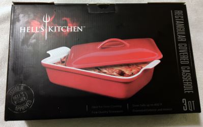 HELL'S KITCHEN 3 QUART CASSEROLE DISH