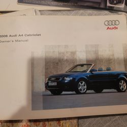 A4 Complete Audi Owners Manual Cabriolet