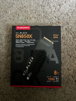 WD Black SN850X 8TB NVMe SSD with Heatsink