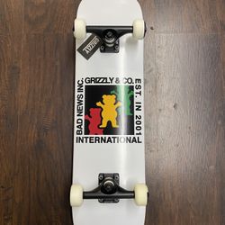 Grizzly 7.75 Skateboard Complete Deck 