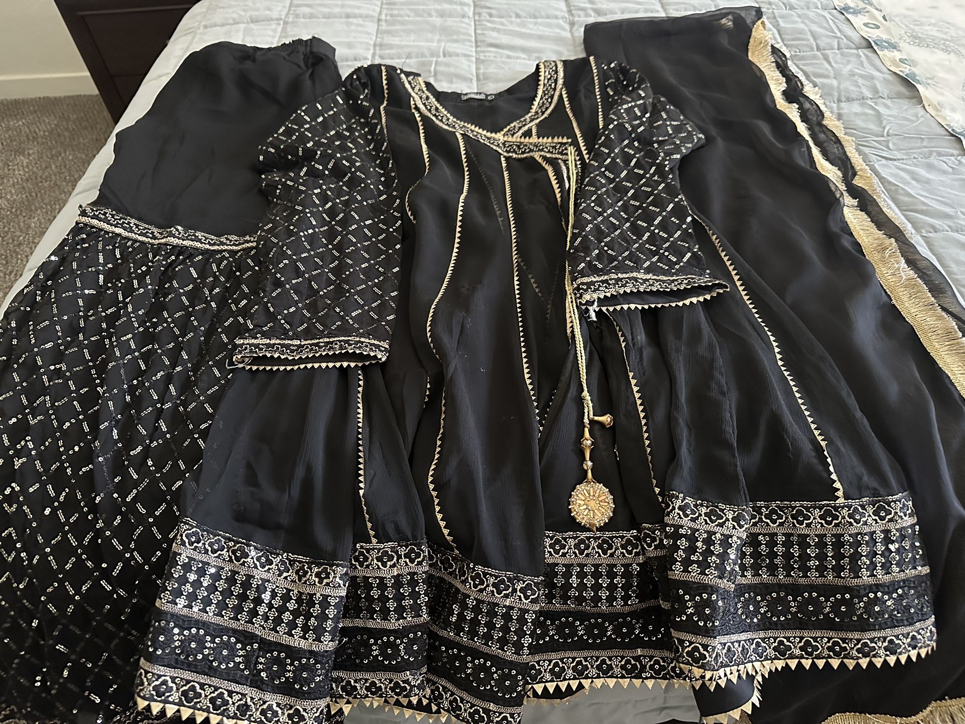 Chiffon Sharara Suit