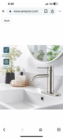 Bathroom Faucets black and Nickel  A42