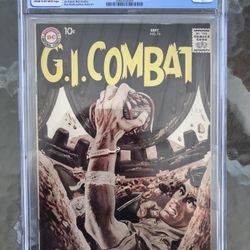 G.I. Combat #76 (1959) CGC 5.0 — Grey Tone War Cover By Jerry Grandenetti 
