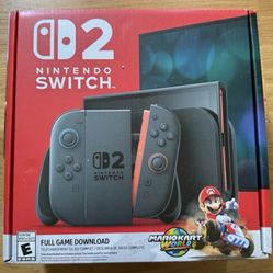 Nintendo switch 2 With Mario Kart World New Sealed
