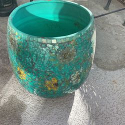 Mosaic flower pot