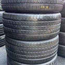 4 Llantas Usadas Continental Procontact 255/45/19 $280 Las 4