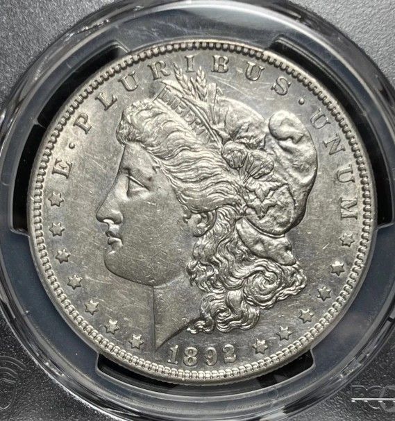 1892-S MORGAN SILVER DOLLAR , DETAILS