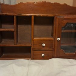 Antique Wood display cabinet 