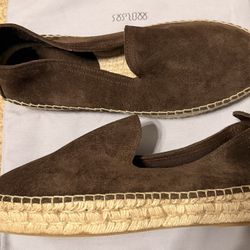 Morjas Brown Suede Espadrilles - Brand New