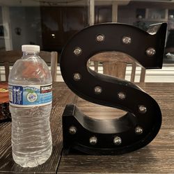 Metal letter s 