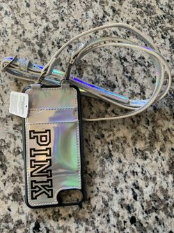 iPhone Victoria’s Secret Pink 6s iPhone cover with purse strap