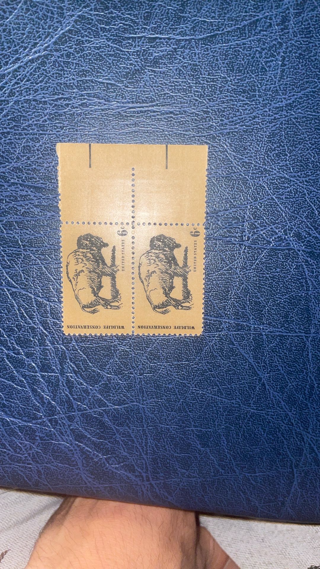 1970 Sc #1392 Wildlife Conservation American Buffalo 6c Plate Block of 2-#I64