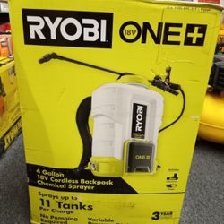 RYOBI 18V ONE + 4 Gallon CORDLESS BACKPACK CHEMICAL SPRAYER