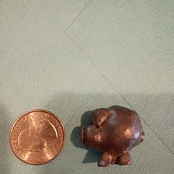 Tiny Pewter Pig