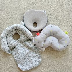 Baby head support/pillow in bouncer/stroller/swing