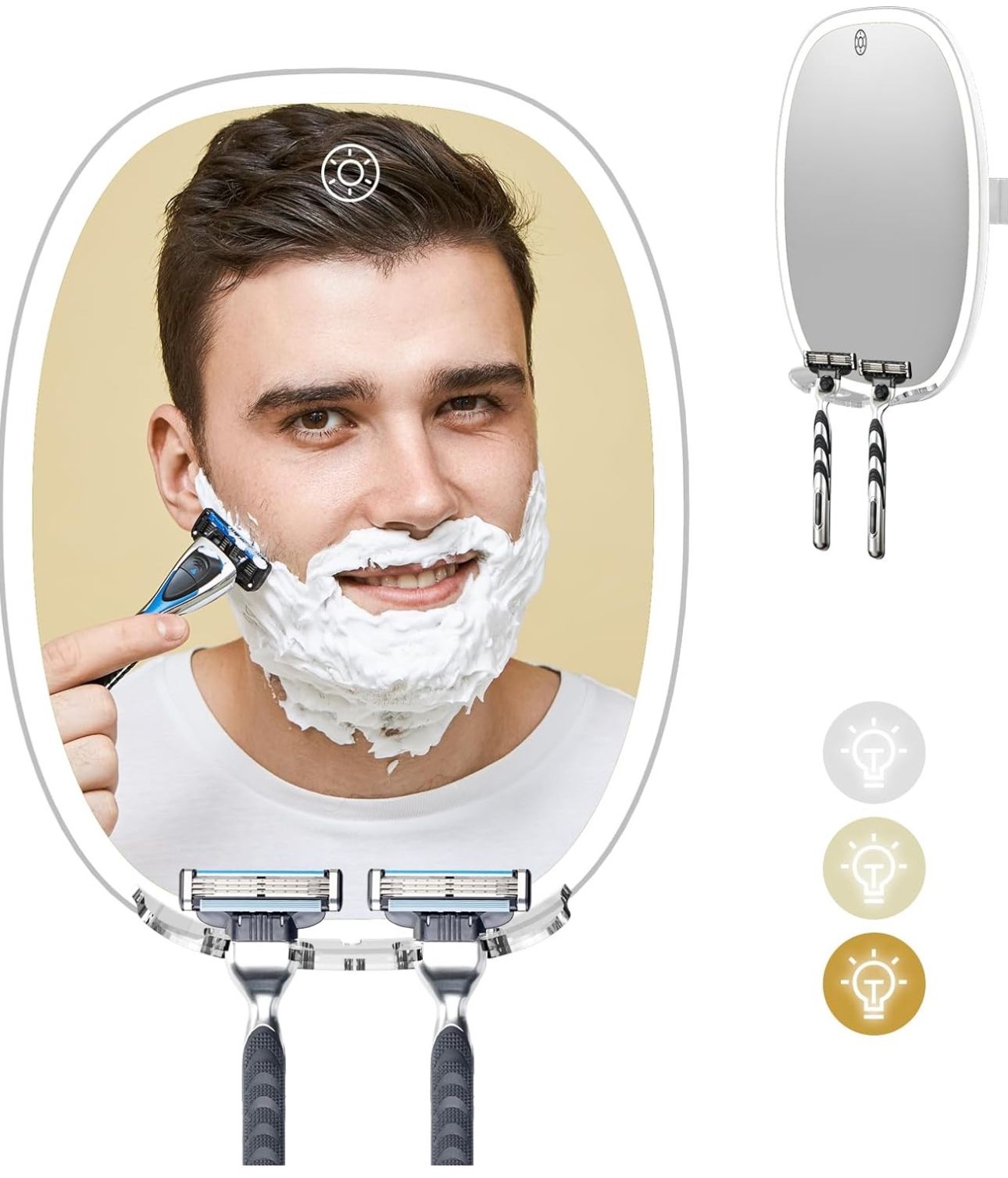 Shower Mirror Fogless for Shaving and Makeup