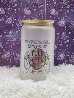 Crystal Ball Glass Beer Can