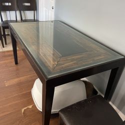 Free Glass Top Dining Table