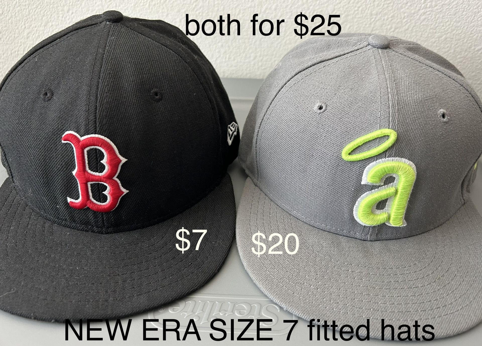 HATS (see photos for price, size, and condition of items)