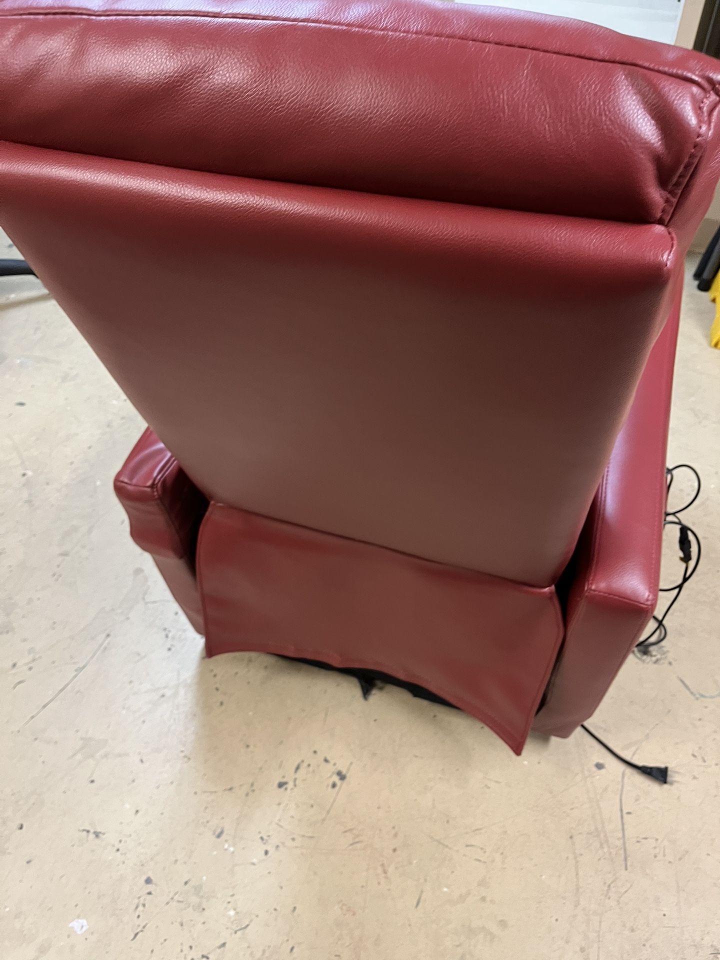 Faux Leather Recliner with Remote 