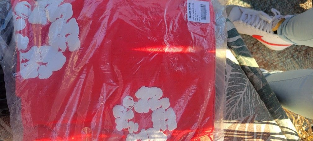 Denim Tears Red Hoodie Size Large