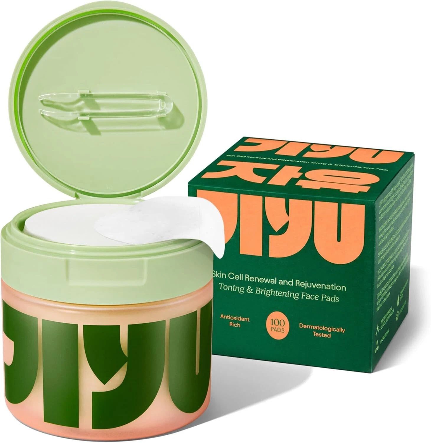 🔥 Viral on TikTok! JIYU Daily Toner Pads – 100 Pads – Gentle Exfoliation & Glow