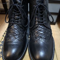 Black Leather Men’s Boots Size 11