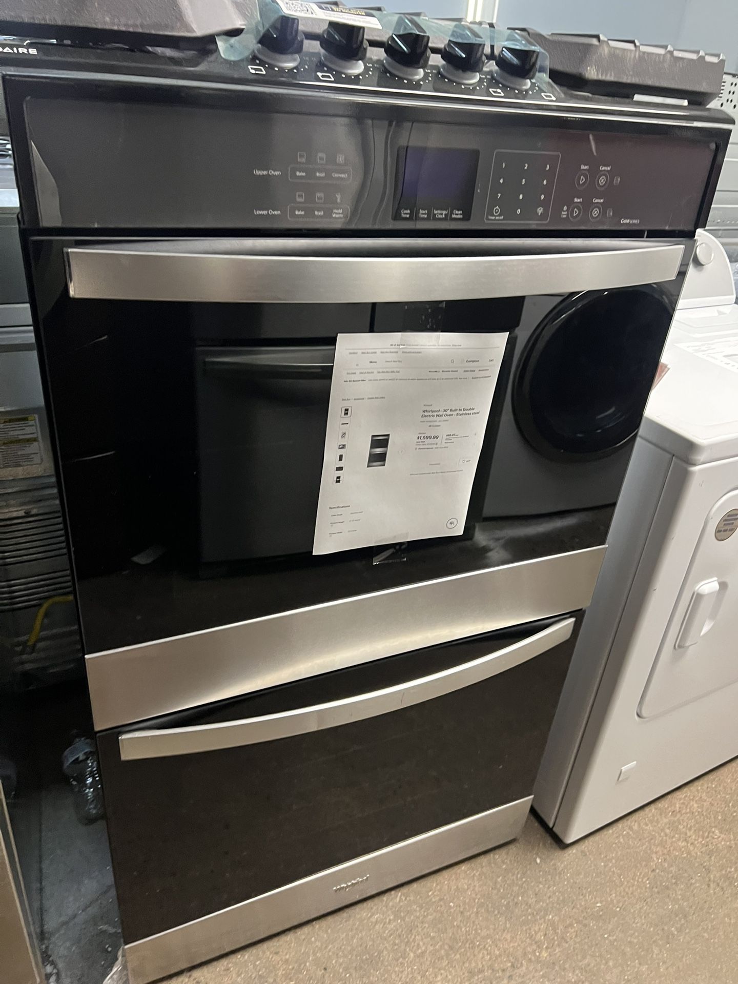 Whirlpool Double Oven Combo 30”