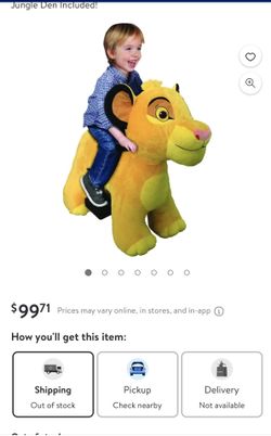 Simba Plush Ride