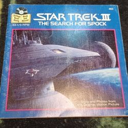 Star Trek Record And Read Along Book 1984 Search For Spock Captain Kirk