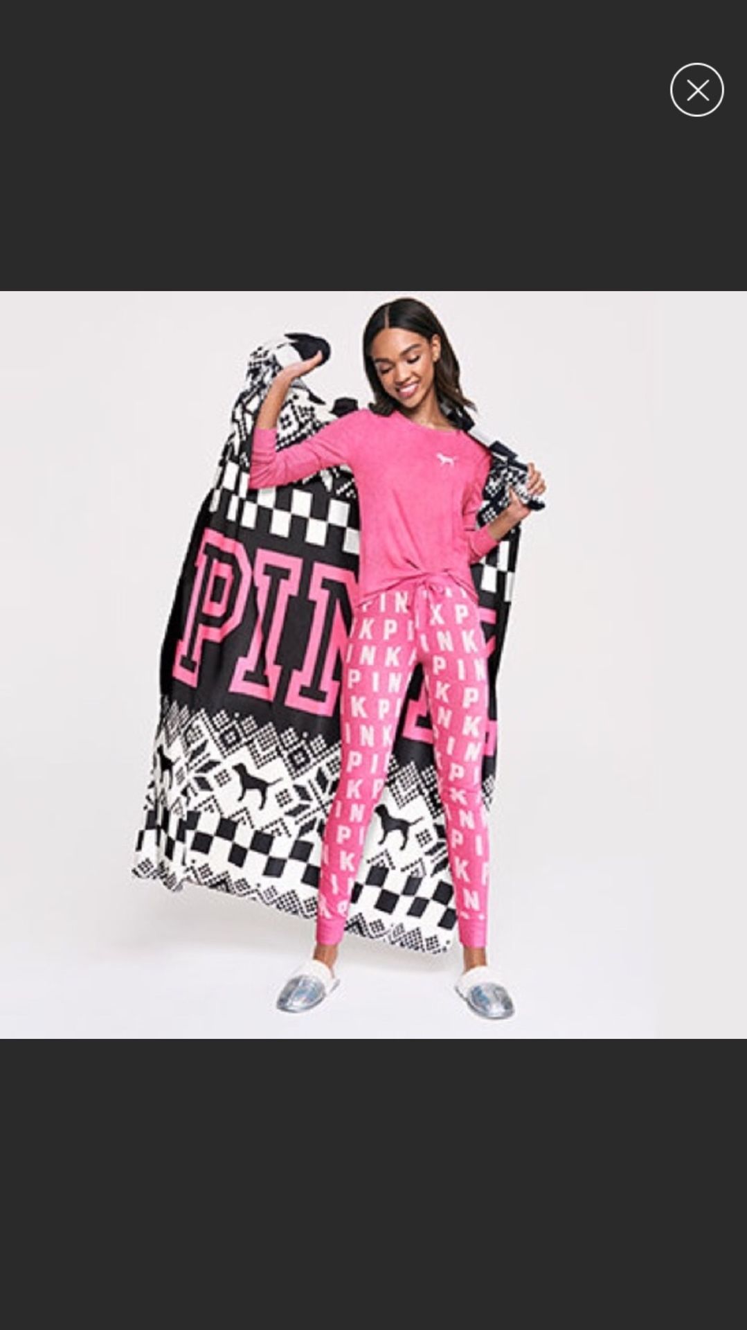 PINK Super Soft Fleece Blanket NEW