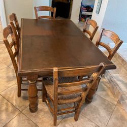Rustic Dining Room Table Set
