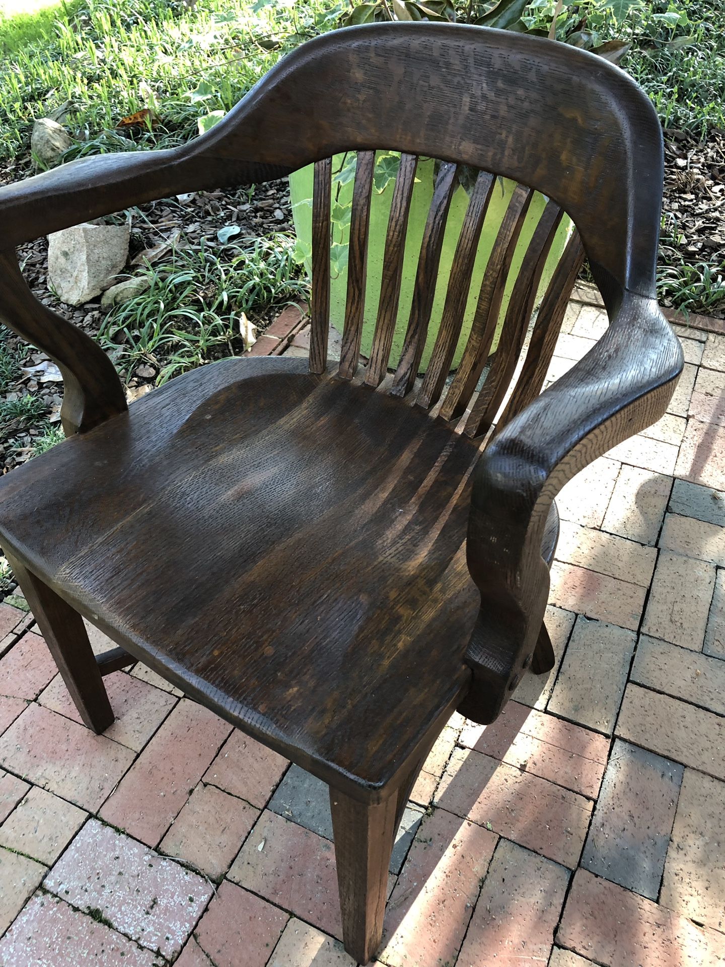 Oak Bankers Chair